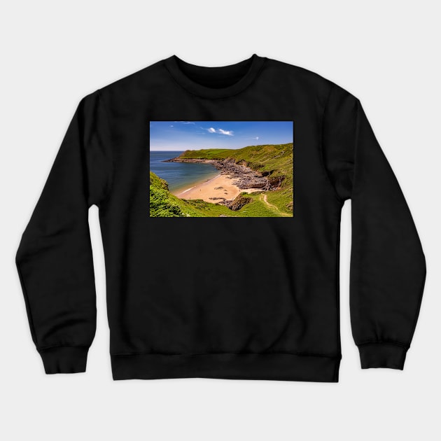 Fall Bay, Gower Crewneck Sweatshirt by dasantillo